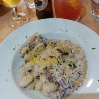 Gnocchi gorgonzola radicchio 😍 at Sora Lella Roman Vegan Restaurant in Edinburgh