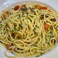 Spaghetti alla Campagnola  at Sora Lella Roman Vegan Restaurant in Edinburgh