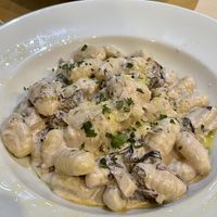 Gnocchi Gorgonzola, Racicchio e Noci  at Sora Lella Roman Vegan Restaurant in Edinburgh