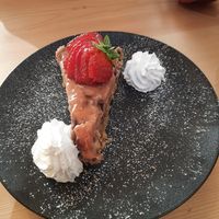 Best cake ever! at Sora Lella Roman Vegan Restaurant in Edinburgh
