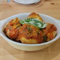 Chilly doughballs at Sora Lella Roman Vegan Restaurant in Edinburgh