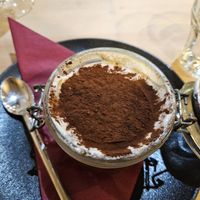Tiramisu at Sora Lella Roman Vegan Restaurant in Edinburgh
