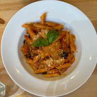 Penne all'Arrabbiata  at Sora Lella Roman Vegan Restaurant in Edinburgh