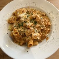 Mezze Maniche alla Zozzona  at Sora Lella Roman Vegan Restaurant in Edinburgh