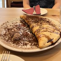 Calzone al Cioccolato  at Sora Lella Roman Vegan Restaurant in Edinburgh