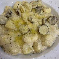 Truffle gnocchi   at Sora Lella Roman Vegan Restaurant in Edinburgh
