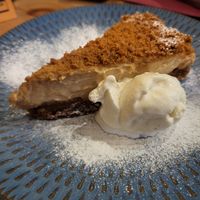 cheesecake at Sora Lella Roman Vegan Restaurant in Edinburgh