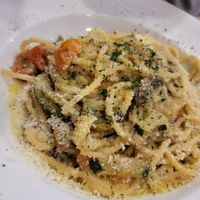 spaghetti alla campagnola at Sora Lella Roman Vegan Restaurant in Edinburgh