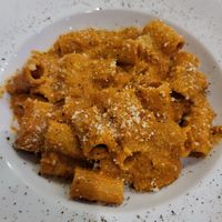 mezze maniche alla zozzona at Sora Lella Roman Vegan Restaurant in Edinburgh