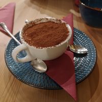 Tiramasi at Sora Lella Roman Vegan Restaurant in Edinburgh