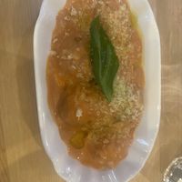 Zoccolette alla Sorrentina   at Sora Lella Roman Vegan Restaurant in Edinburgh