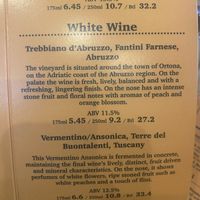 More of their wine   at Sora Lella Roman Vegan Restaurant in Edinburgh