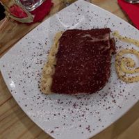 Tiramisu at Sora Lella Roman Vegan Restaurant in Edinburgh
