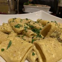 Carbonara. Tasted okay but not near to the original dish  at Sora Lella Roman Vegan Restaurant in Edinburgh