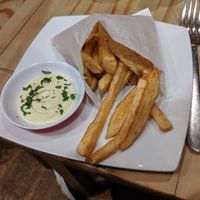 Fries at Sora Lella Roman Vegan Restaurant in Edinburgh