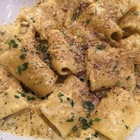 Carbonara at Sora Lella Roman Vegan Restaurant in Edinburgh