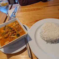 Beans and veggies at Lan's Pizzeria in Sao Miguel