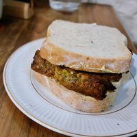 Sausage sandwich at Granny's Kitchen in Richmond