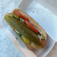 $11.50 vegan Chicago dog  at ORD - America's Dog - T1 in Chicago