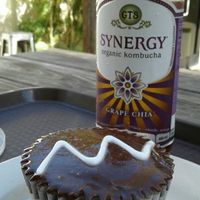 Chocolate/cream filled cupcake at Rollin' Oats Market and Cafe in St Petersburg