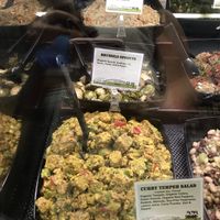 Vegan dishes that you can order by weight  at Rollin' Oats Market and Cafe in St Petersburg