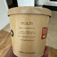 instructions  at Pho - Ealing in West London