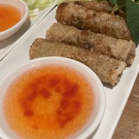 Crispy veggie spring rolls  at Pho in Manchester
