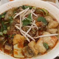 Hot & spicy mushroom & tofu soup  at Pho in Manchester