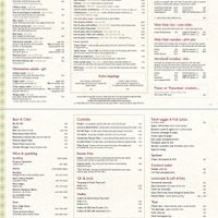 Menu at Pho in Portsmouth