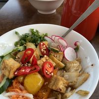Broken rice with tofu and veg  at Pho in Portsmouth
