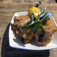 Banana fritter and ice cream  at Pho in Portsmouth