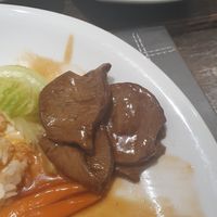 Beef in Cantonese sauce at Ruyi Vegetarian House  in Manchester