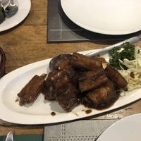 peking ‘ribs’ (so so good)  at Ruyi Vegetarian House  in Manchester