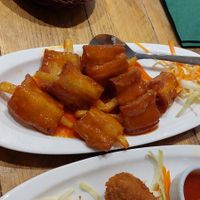 sweet and sour ribs at Ruyi Vegetarian House  in Manchester