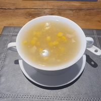 Sweetcorn soup - excellent! at Ruyi Vegetarian House  in Manchester