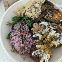 takeaway mixed bowl at Barefoot Eatery in Christchurch