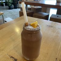 Cacao date smoothie  at Barefoot Eatery in Christchurch