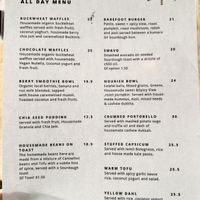 Menu - March 2024  at Barefoot Eatery in Christchurch