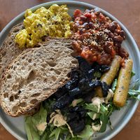 Big breakfast. Tofu was good  at Barefoot Eatery in Christchurch