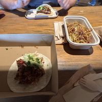 ‘Large’ salad (which was gross anyway), tacos   at Barefoot Eatery in Christchurch