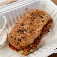 Bbq Jackfruit Sammie  at Barefoot Eatery in Christchurch