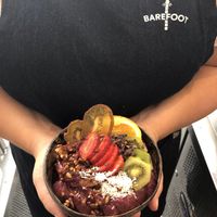 Açai bowl at Barefoot Eatery in Christchurch