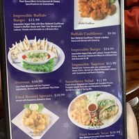 Plant based menu for vegans  at Lake Alice Trading Co in Riverside