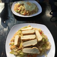 Noodles with tofu (40VND) at Caffe Yen Ngoc in Ha Giang