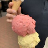 Strawberry-Mint and vanilla Pudding at Kussmund in Giessen