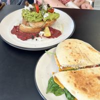 Smashed avocado and Vegan roll  at Flowvitality in Geraldton