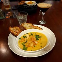 Parsnip and Coconut Soup at The Cricklade Club in Cricklade