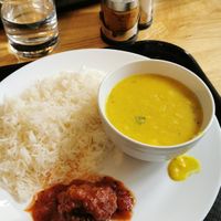 Potage, riz et boulettes de légumes at Gopal - temporarily closed in Tours