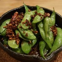 Who knew edamame could get the Italian treatment? :) at Hisago in Nagasaki