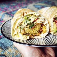 Falafel by Papa Toni Wrap at Dat Frittebüdche in Aachen